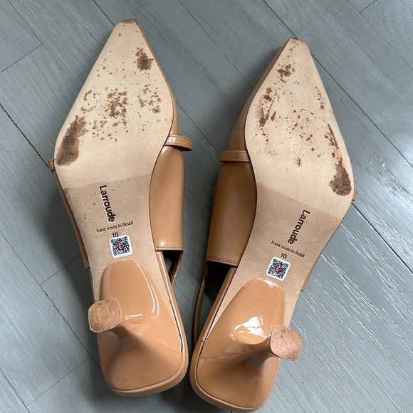 Larroude Ines Tan Slingback Pump - Picture 6 of 7